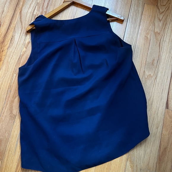 WHBM Cami Blouse Blue Size Medium - Picture 4 of 6
